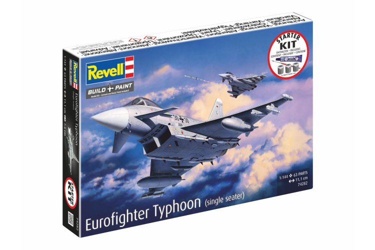 1:144 Revell 74282 Eurofighter Typhoon &ndash; Single Seater &ndash; European Jet Fighter &ndash; Starter Kit - Rev74282 7 - REV74282