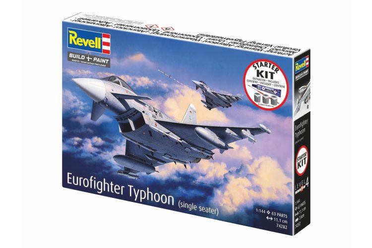 1:144 Revell 74282 Eurofighter Typhoon &ndash; Single Seater &ndash; European Jet Fighter &ndash; Starter Kit - Rev74282 9 - REV74282