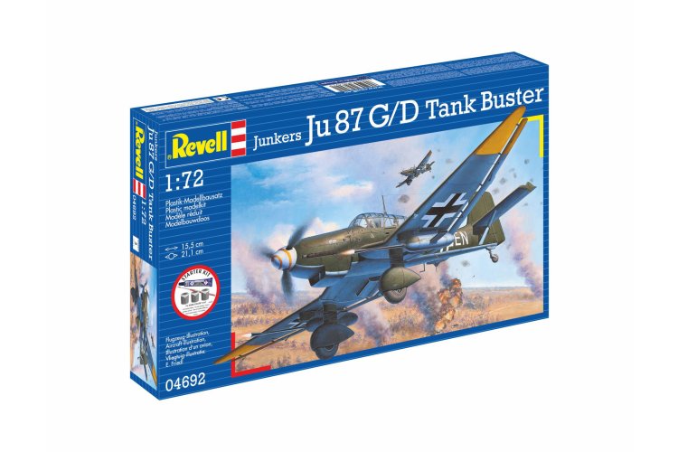 1:72 Revell 74692 Junkers Ju 87 G/D Stuka Tank Buster &ndash; Propeller Aircraft &ndash; Starter Kit - Rev74692 15 - REV74692