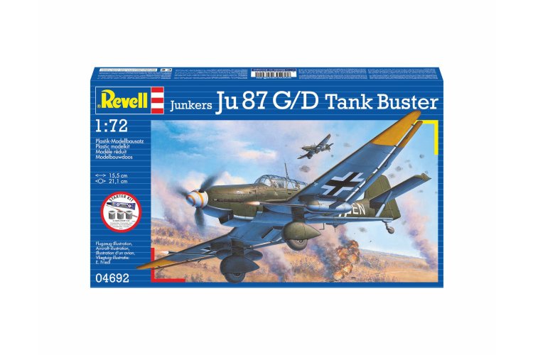 1:72 Revell 74692 Junkers Ju 87 G/D Stuka Tank Buster &ndash; Propeller Aircraft &ndash; Starter Kit - Rev74692 16 - REV74692