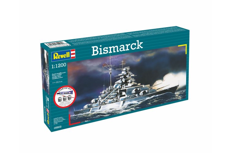 1:1200 Revell 75802 Bismarck - WWII Slagschip Bismarck-klasse - Duits Oorlogsschip - Starter Kit - Rev75802 4 - REV75802