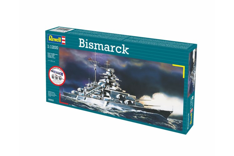 1:1200 Revell 75802 Bismarck - WWII Slagschip Bismarck-klasse - Duits Oorlogsschip - Starter Kit - Rev75802 6 - REV75802