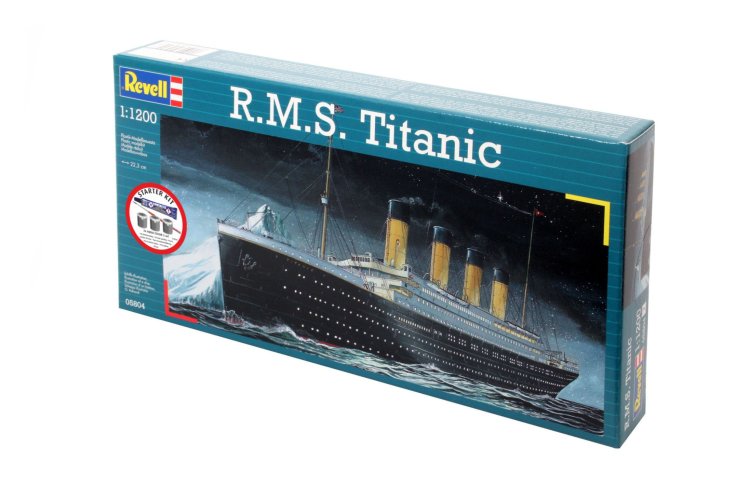 1:1200 Revell 75804 R.M.S. Titanic &ndash; Olympic-Class Ocean Liner &ndash; Passenger Ship &ndash; Starter Kit - Rev75804 60 - REV75804