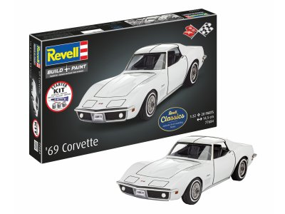 1:32 Revell 77684 Chevrolet Corvette C3 '69 &ndash; American Sports Car &ndash; Starter Kit - Rev77684 1 - REV77684