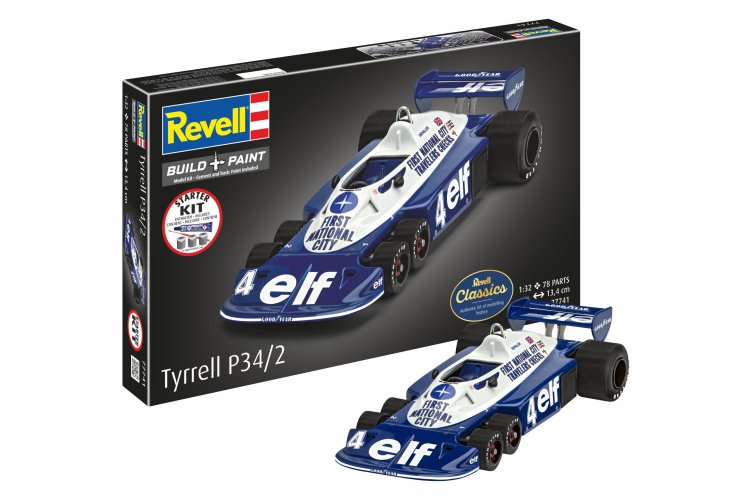 1:32 Revell 77741 Tyrrell P34/2 - Raceauto - Starter Kit - Rev77741 1 - REV77741