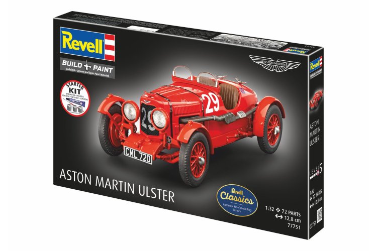 1:32 Revell 77751 Aston Martin Ulster - Britse Klassieke Raceauto - Starter Kit - Rev77751 12 - REV77751