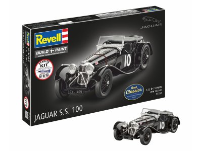 1:32 Revell 77752 Jaguar S.S. 100 - Britse Auto - Starter Kit - Rev77752 1 - REV77752