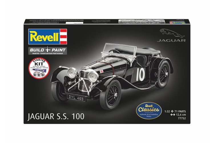 1:32 Revell 77752 Jaguar S.S. 100 - Britse Auto - Starter Kit - Rev77752 11 - REV77752