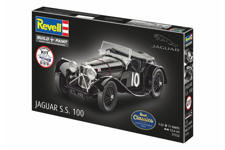 1:32 Revell 77752 Jaguar S.S. 100 - Britse Auto - Starter Kit - Rev77752 12 - REV77752