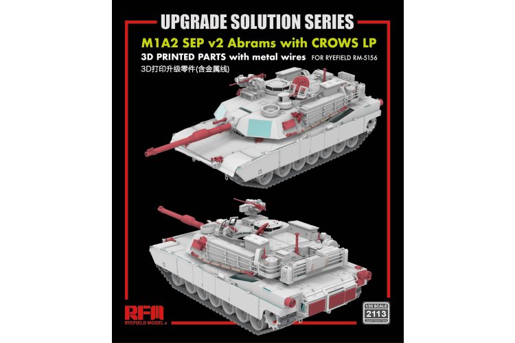 1:35 Rye Field Model 2113 M1A2 SEP v2 Abrams with CROWS LP Upgrade Set for 5156 &ndash; Rye Field - Rfm2113 1 - RFM2113