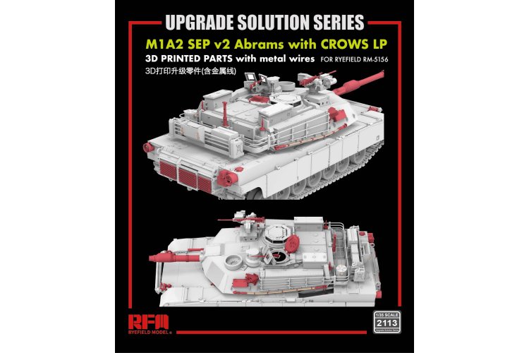1:35 Rye Field Model 2113 M1A2 SEP v2 Abrams with CROWS LP Upgrade Set for 5156 &ndash; Rye Field - Rfm2113 2 - RFM2113