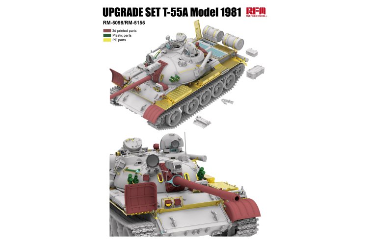 1:35 Rye Field Model 2115 T-55A Model 1981 Upgrade Set for 5098 and 5155 &ndash; Rye Field - Rfm2115 3 - RFM2115