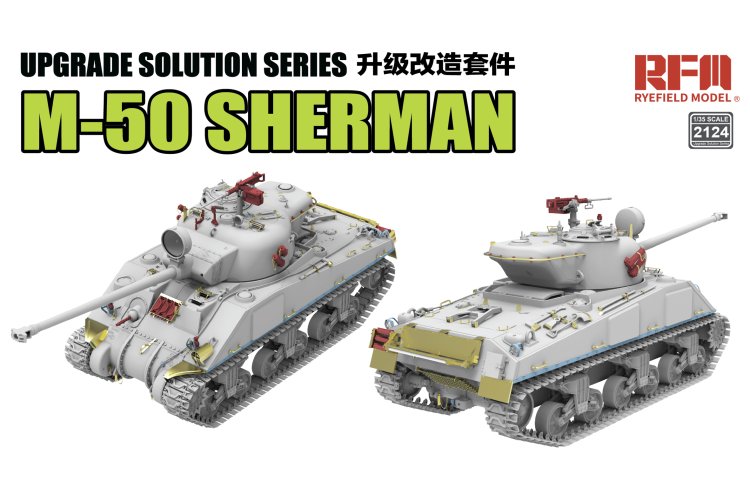 1:35 Rye Field Model 2124 3D-geprinte Upgrade Set voor M-50 Sherman - Rye Field Model 5161 - Rfm2124 1 - RFM2124