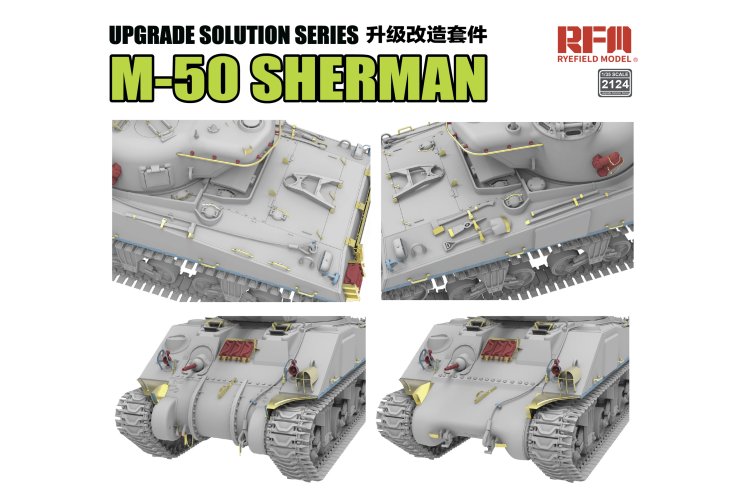 1:35 Rye Field Model 2124 3D-geprinte Upgrade Set voor M-50 Sherman - Rye Field Model 5161 - Rfm2124 3 - RFM2124