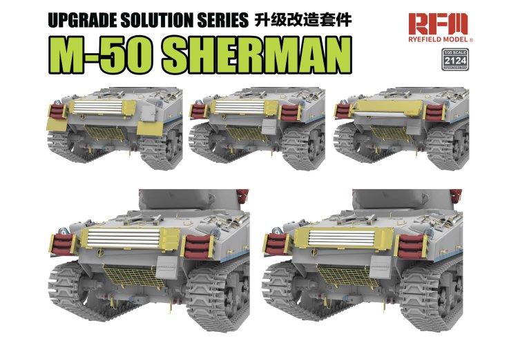 1:35 Rye Field Model 2124 3D-geprinte Upgrade Set voor M-50 Sherman - Rye Field Model 5161 - Rfm2124 4 - RFM2124