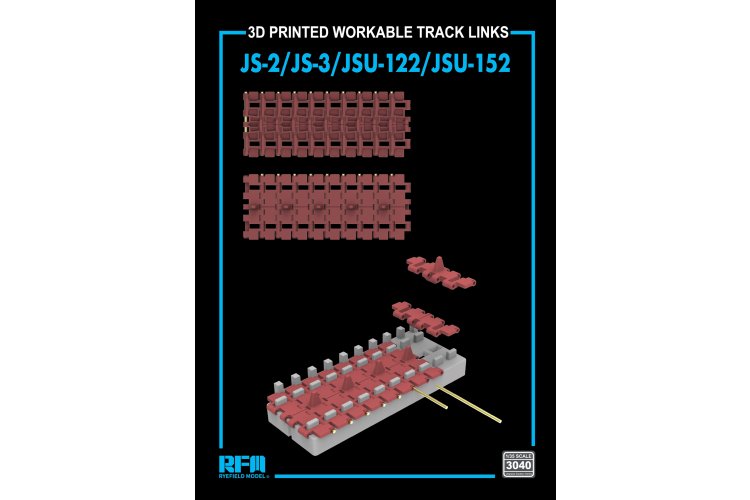 1:35 Rye Field Model 3040 3D-Printed Working Tracks for JS-2/3 and JSU-122/152 - Rye Field - Rfm3040 1 - RFM3040
