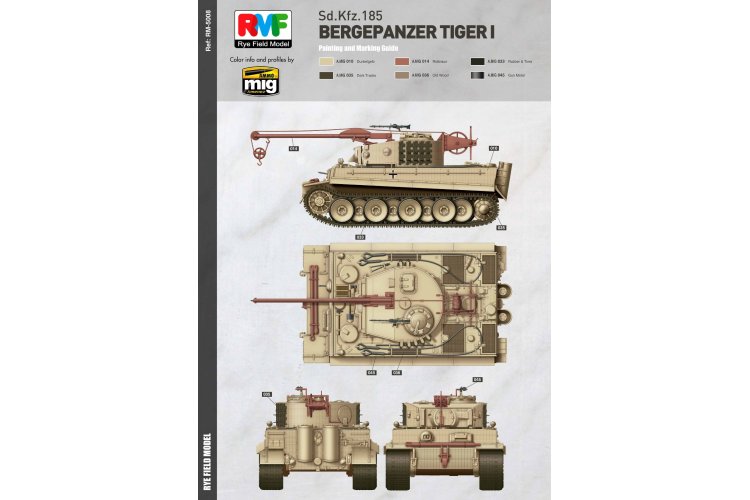 1:35 Rye Field Model 5008 Bergepanzer Tiger I Sd.Kfz.185 Italy 1944 - Rfm5008 5 - RFM5008