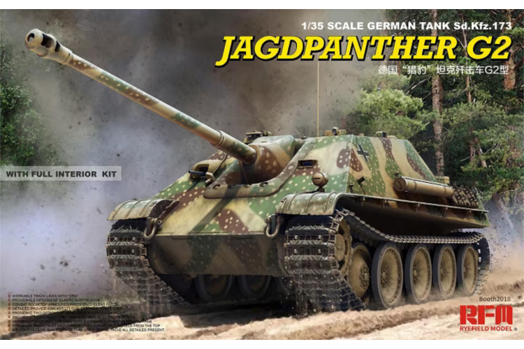 1:35 Rye Field Model 5022 Sd.Kfz 173 Jagdpanther G2 with full interior - Rfm5022 1 - RFM5022