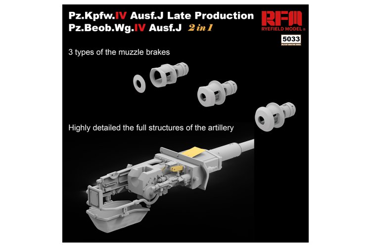 1:35 Rye Field Model 5033 RM-5033 Pz.Kpfw.IV Ausf.J Late Production Pz.Beob.Wg.IV Ausf. J 2 in 1 - Rfm5033 4 - RFM5033