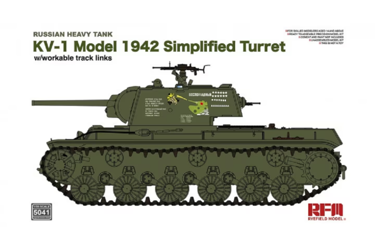 1:35 Rye Field Model 5041 Russian Heavy Tank KV-1 Model 1942 - Rfm5041 2 - RFM5041