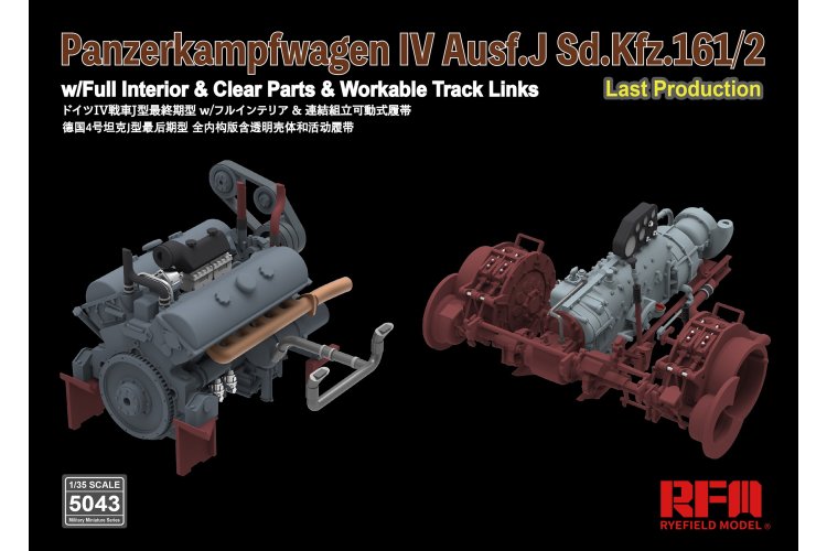 1:35 Rye Field Model 5043 Panzerkampfwagen IV Ausf.J Sd.Kfz.161/2 - Rfm5043 5 - RFM5043