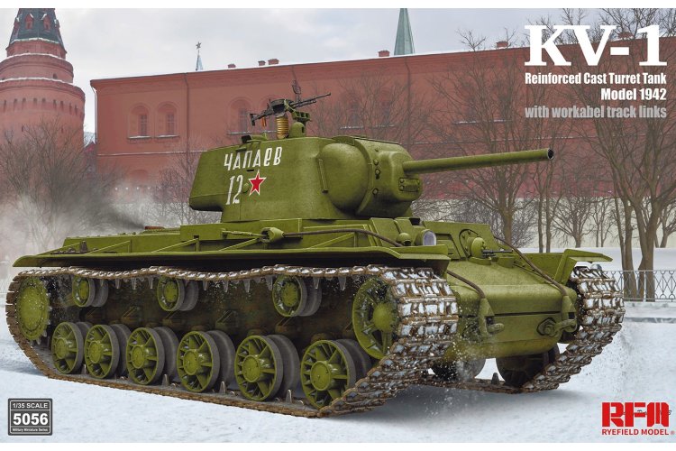 1:35 Rye Field Model 5056 KV-1 Reinforced Cast Turret mod.1942 w/workable track links - Rfm5056 1 - RFM5056