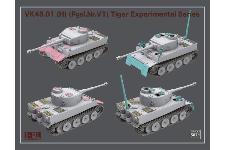 1:35 Rye Field Model 5071 VK45.01(H) (Fgsl.Nr.V1) Tiger Experimental Series - Rfm5071 2 - RFM5071