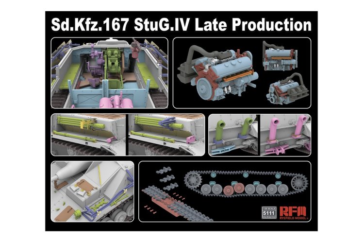 1:35 Rye Field Model 5111 Sturmgesch&uuml;tz IV - Sd.Kfz. 167 StuG.IV - Tank - Late Productie - Rfm5111 2 - RFM5111
