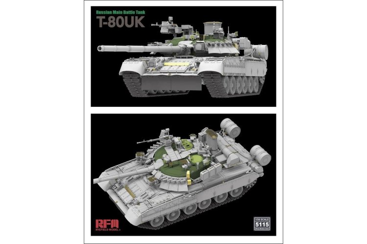 1:35 Rye Field Model 5115 Russian T-80UK - Main Battle tank - Rfm5115 3 - RFM5115