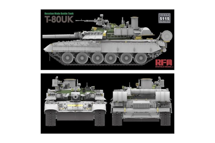 1:35 Rye Field Model 5115 Russian T-80UK - Main Battle tank - Rfm5115 4 - RFM5115