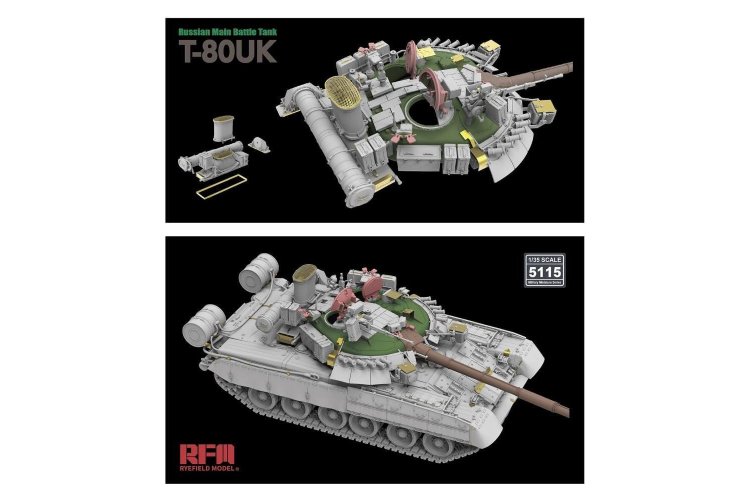 1:35 Rye Field Model 5115 Russian T-80UK - Main Battle tank - Rfm5115 5 - RFM5115