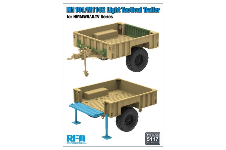 1:35 Rye Field Model 5117 M1101/M1102 Lichte Tactische Aanhanger voor HMMWV/JLTV-serie - Rfm5117 1 - RFM5117