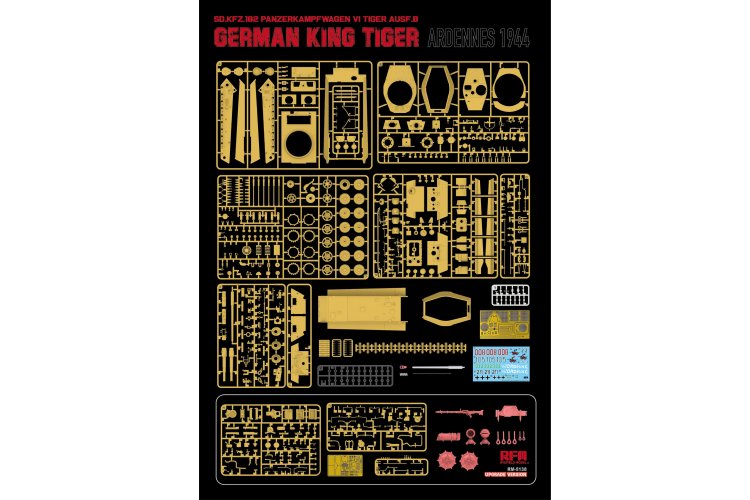 1:35 Rye Field Model 5138 Sd.Kfz. 182 Pz.Kpfw. VI Ausf. B Duitse K&ouml;nigstiger - Ardennen 1944 - Upgradeversie - Rfm5138 8 - RFM5138