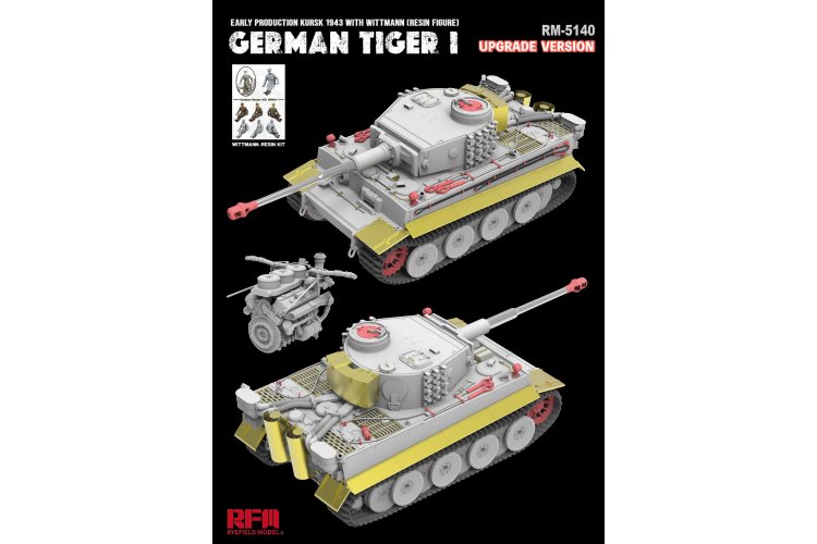 1:35 Rye Field Model 5140 Sd.Kfz. 181 Pz.Kpfw. VI Ausf. E Tiger I Vroege Productie - Kursk 1943 - Upgradeversie - Rfm5140 2 - RFM5140