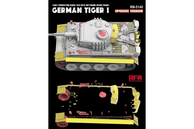 1:35 Rye Field Model 5140 Sd.Kfz. 181 Pz.Kpfw. VI Ausf. E Tiger I Vroege Productie - Kursk 1943 - Upgradeversie - Rfm5140 4 - RFM5140