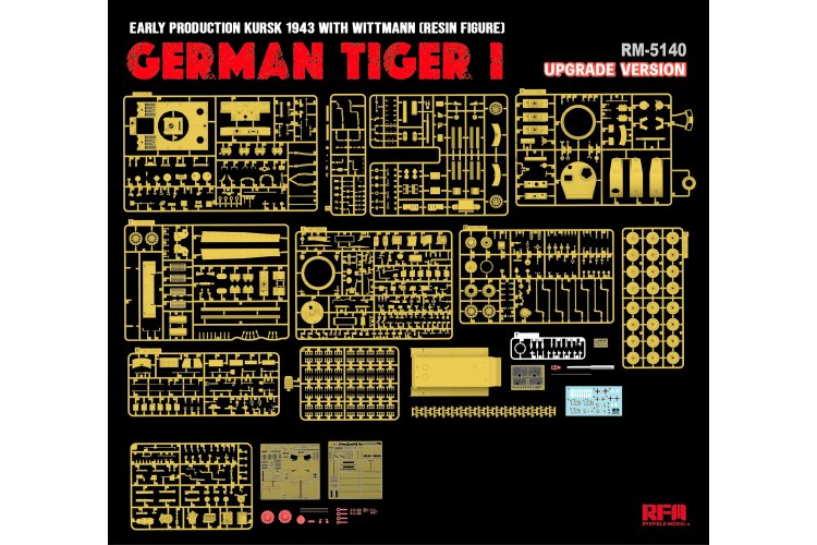1:35 Rye Field Model 5140 Sd.Kfz. 181 Pz.Kpfw. VI Ausf. E Tiger I Vroege Productie - Kursk 1943 - Upgradeversie - Rfm5140 5 - RFM5140