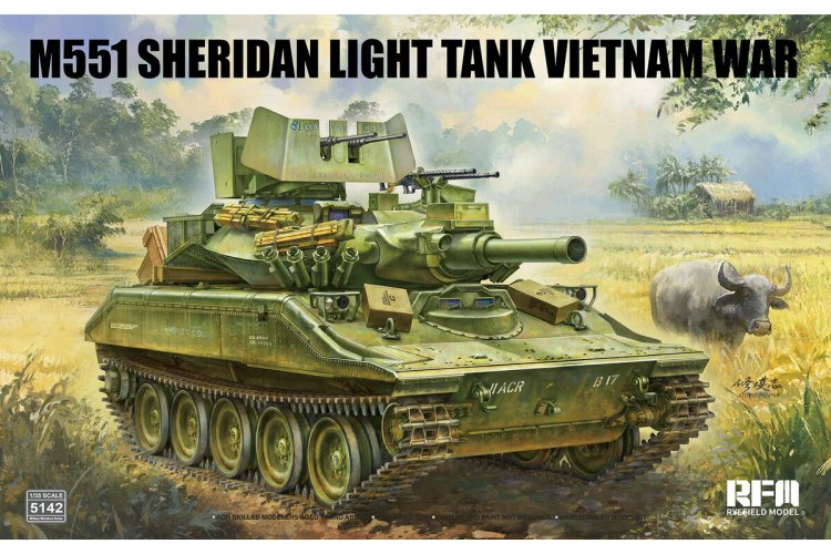 1:35 Rye Field Model 5142 M551 Lichte Sheridan Tank - Vietnamoorlog - Amerikaanse Tank - Rfm5142 1 - RFM5142