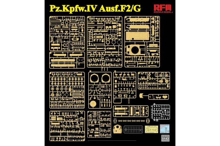 1:35 Rye Field Model 5143 Sd.Kfz.161/1 Panzerkampfwagen IV Ausf. F2/G &ndash; German Tank - Rfm5143 4 - RFM5143