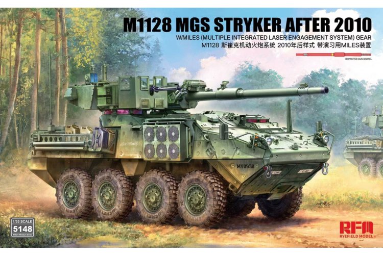 1:35 Rye Field Model 5148 M1128 MGS Stryker Post-2010 with MILES (Multiple Integrated Laser Engagement System) &ndash; American Armoured Vehicle - Rfm5148 1 - RFM5148