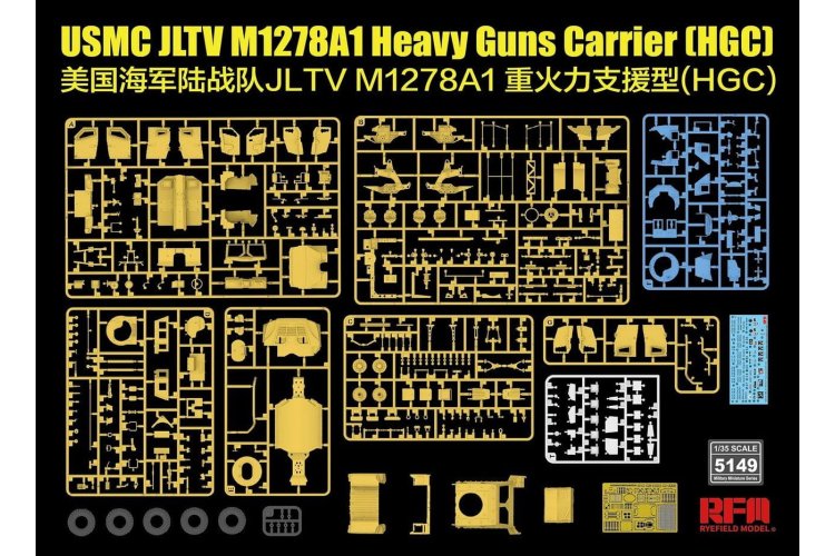1:35 Rye Field Model 5149 USMC JLTV M1278A1 &ndash; Heavy Guns Carrier HGC &ndash; American Modern Armoured Vehicle - Rfm5149 4 - RFM5149