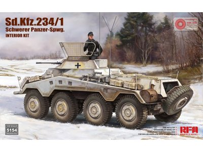 1:35 Rye Field Model 5154 Sd.Kfz. 234/1 Schwerer Panzer-Spwg. WWII - Interieur Kit - Gepantserd Voertuig - Rfm5154 1 - RFM5154