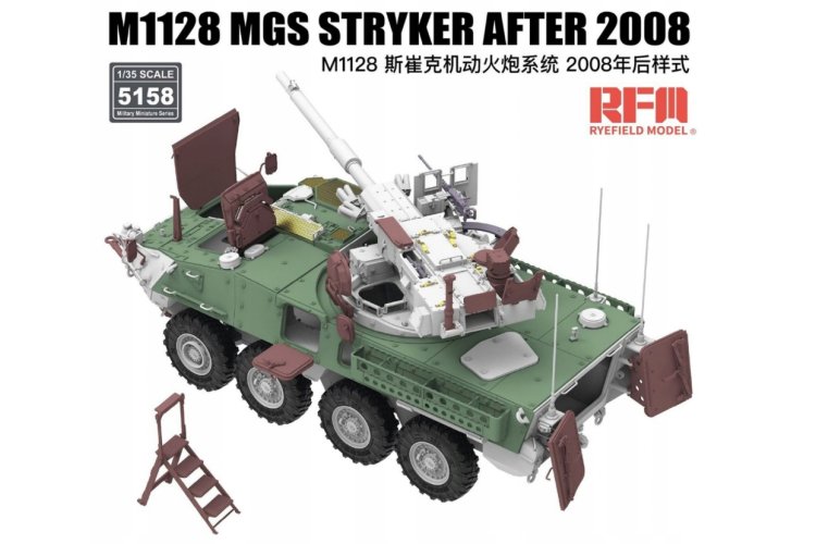 1:35 Rye Field Model 5158 M1128 MGS Stryker - Na 2008 - Amerikaans Pantservoertuig - Rfm5158 4 - RFM5158
