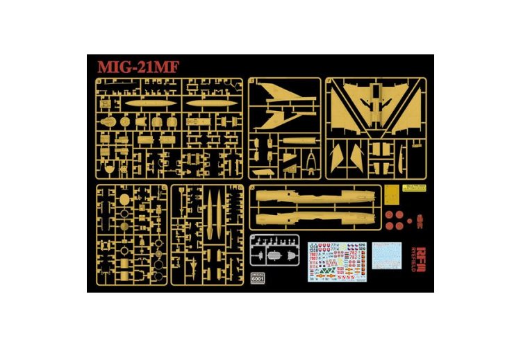 1:48 Rye Field Model 6001 Mikoyan-Gurevich MiG-21MF Fishbed-J - Soviet Fighter Aircraft - Rfm6001 7 - RFM6001