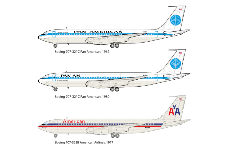 1:144 Roden 338 Boeing 707-321 &ndash; American Passenger Aircraft - Rod338 3 - ROD338