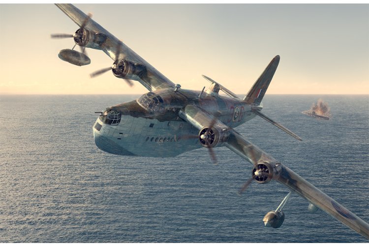 1:144 Roden 353 Short S.25 Sunderland Mk.III/V - Britse Maritieme Patrouillevliegboot - Rod353 1 - ROD353