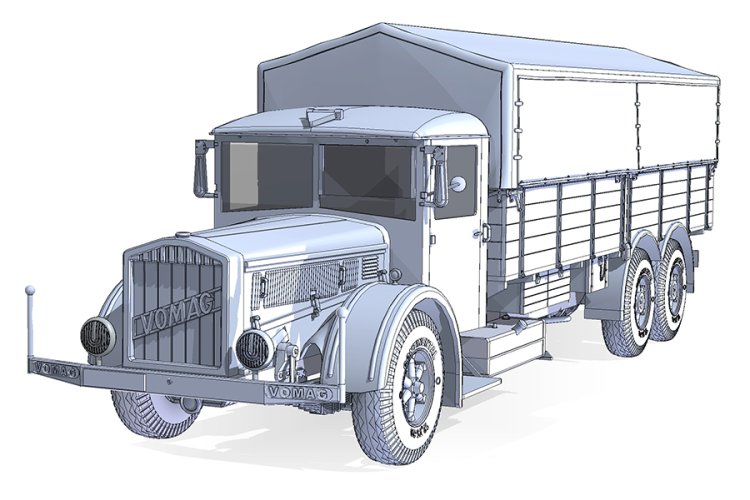 1:35 Roden 822 VOMAG 8LR LKW WWII German Heavy Truck - Rod822 3d  - ROD822