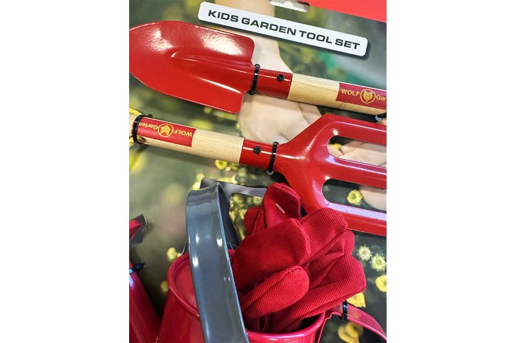 Wolf Garten Kinder Speelgoed &ndash; 4-delige tuingereedschapset met accessoires - Rtb sgh008 04 w 4 - RTB-SGH008-04-W