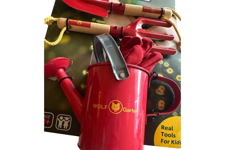 Wolf Garten Kinder Speelgoed &ndash; 4-delige tuingereedschapset met accessoires - Rtb sgh008 04 w 5 - RTB-SGH008-04-W