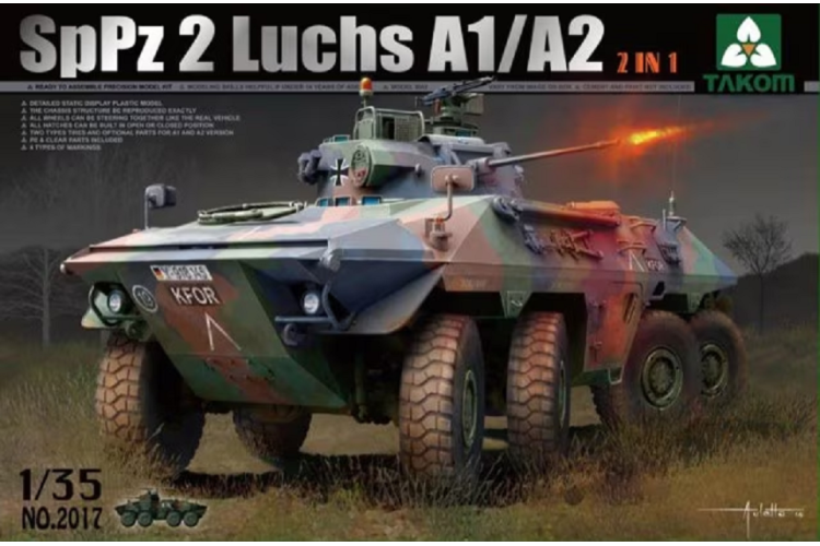1:35 Takom 2017 SpPz 2 Luchs A1/A2 - 2in1 - Tak2017 - TAK2017