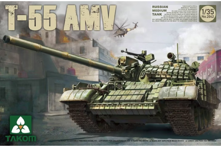 1:35 Takom 2042 T-55 AMV - Russian Medium Tank - Tak2042 1 - TAK2042
